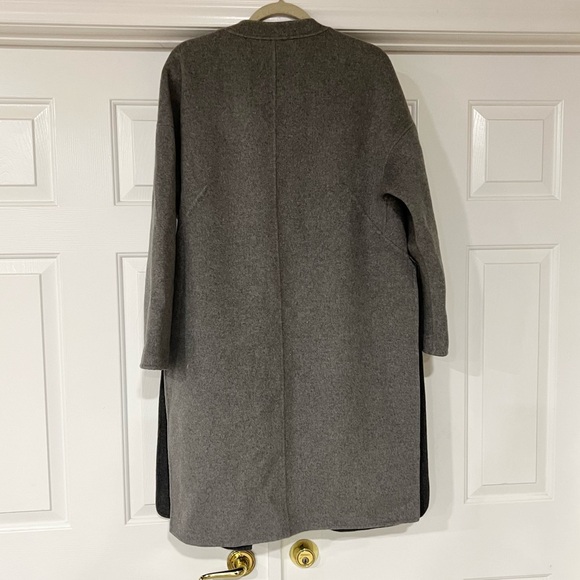 Zow Zow | Wool Open Front Long Coat - Picture 2 of 4